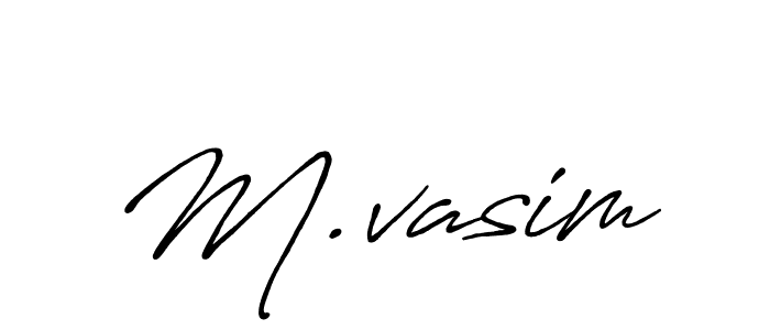 Once you've used our free online signature maker to create your best signature Antro_Vectra_Bolder style, it's time to enjoy all of the benefits that M.vasim name signing documents. M.vasim signature style 7 images and pictures png