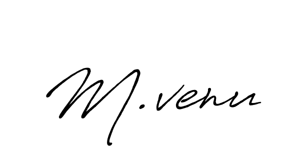 Make a beautiful signature design for name M.venu. Use this online signature maker to create a handwritten signature for free. M.venu signature style 7 images and pictures png