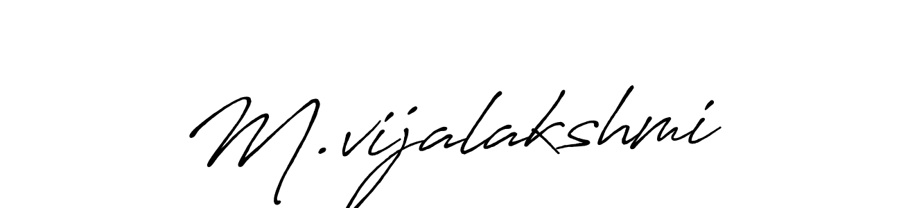 M.vijalakshmi stylish signature style. Best Handwritten Sign (Antro_Vectra_Bolder) for my name. Handwritten Signature Collection Ideas for my name M.vijalakshmi. M.vijalakshmi signature style 7 images and pictures png