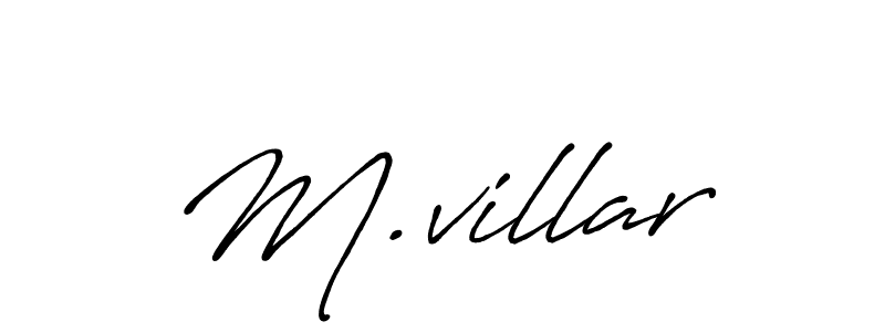 The best way (Antro_Vectra_Bolder) to make a short signature is to pick only two or three words in your name. The name M.villar include a total of six letters. For converting this name. M.villar signature style 7 images and pictures png