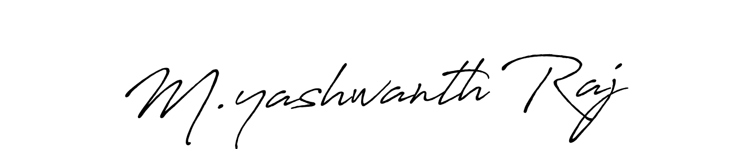 M.yashwanth Raj stylish signature style. Best Handwritten Sign (Antro_Vectra_Bolder) for my name. Handwritten Signature Collection Ideas for my name M.yashwanth Raj. M.yashwanth Raj signature style 7 images and pictures png