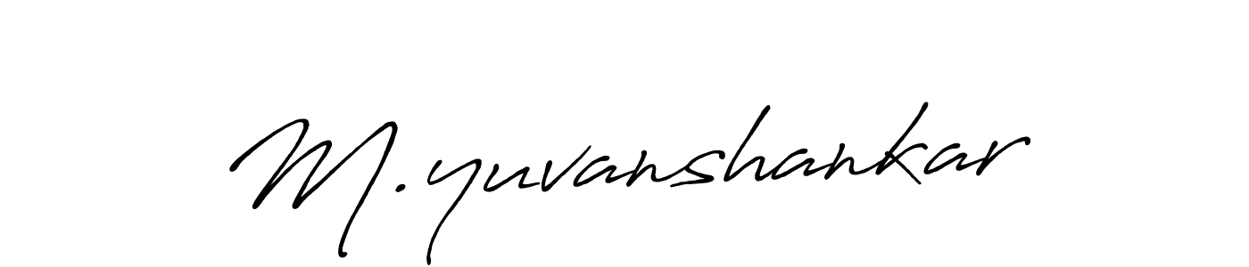 This is the best signature style for the M.yuvanshankar name. Also you like these signature font (Antro_Vectra_Bolder). Mix name signature. M.yuvanshankar signature style 7 images and pictures png