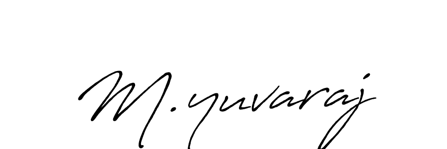 Make a beautiful signature design for name M.yuvaraj. Use this online signature maker to create a handwritten signature for free. M.yuvaraj signature style 7 images and pictures png