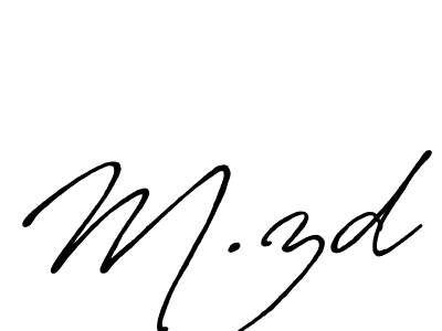 Make a beautiful signature design for name M.zd. Use this online signature maker to create a handwritten signature for free. M.zd signature style 7 images and pictures png