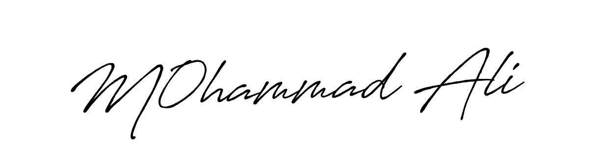 How to make M0hammad Ali signature? Antro_Vectra_Bolder is a professional autograph style. Create handwritten signature for M0hammad Ali name. M0hammad Ali signature style 7 images and pictures png