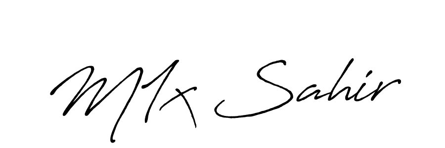 Also we have M1x Sahir name is the best signature style. Create professional handwritten signature collection using Antro_Vectra_Bolder autograph style. M1x Sahir signature style 7 images and pictures png