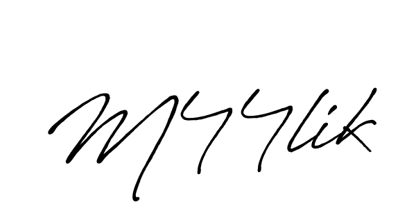 Also You can easily find your signature by using the search form. We will create M44lik name handwritten signature images for you free of cost using Antro_Vectra_Bolder sign style. M44lik signature style 7 images and pictures png