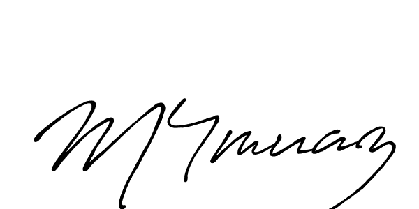 M4muaz stylish signature style. Best Handwritten Sign (Antro_Vectra_Bolder) for my name. Handwritten Signature Collection Ideas for my name M4muaz. M4muaz signature style 7 images and pictures png