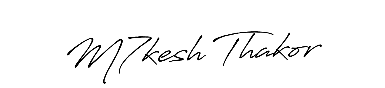 if you are searching for the best signature style for your name M7kesh Thakor. so please give up your signature search. here we have designed multiple signature styles  using Antro_Vectra_Bolder. M7kesh Thakor signature style 7 images and pictures png