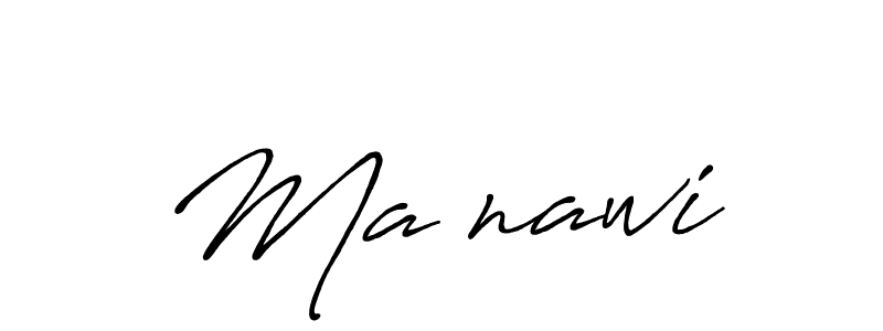 Make a beautiful signature design for name Maعnawi. With this signature (Antro_Vectra_Bolder) style, you can create a handwritten signature for free. Maعnawi signature style 7 images and pictures png