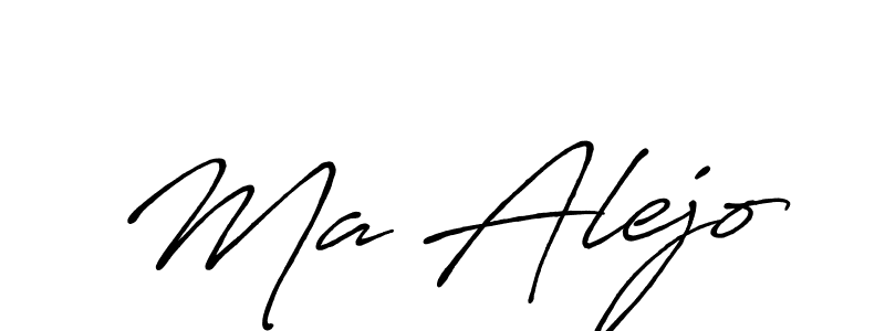 if you are searching for the best signature style for your name Ma Alejo. so please give up your signature search. here we have designed multiple signature styles  using Antro_Vectra_Bolder. Ma Alejo signature style 7 images and pictures png