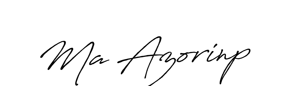 Ma Azorinp stylish signature style. Best Handwritten Sign (Antro_Vectra_Bolder) for my name. Handwritten Signature Collection Ideas for my name Ma Azorinp. Ma Azorinp signature style 7 images and pictures png