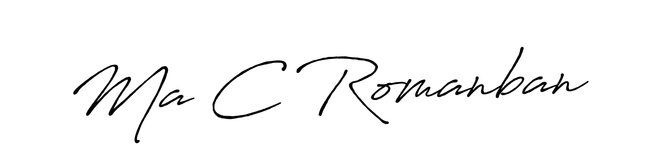 It looks lik you need a new signature style for name Ma C Romanban. Design unique handwritten (Antro_Vectra_Bolder) signature with our free signature maker in just a few clicks. Ma C Romanban signature style 7 images and pictures png