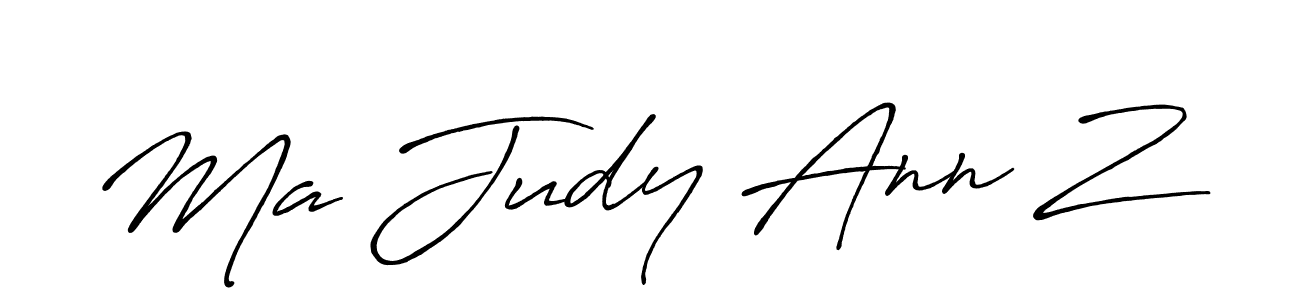 Similarly Antro_Vectra_Bolder is the best handwritten signature design. Signature creator online .You can use it as an online autograph creator for name Ma Judy Ann Z. Ma Judy Ann Z signature style 7 images and pictures png