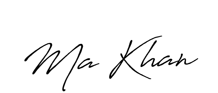 Design your own signature with our free online signature maker. With this signature software, you can create a handwritten (Antro_Vectra_Bolder) signature for name Ma Khan. Ma Khan signature style 7 images and pictures png