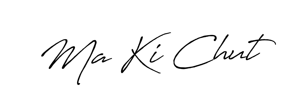 Also You can easily find your signature by using the search form. We will create Ma Ki Chut name handwritten signature images for you free of cost using Antro_Vectra_Bolder sign style. Ma Ki Chut signature style 7 images and pictures png