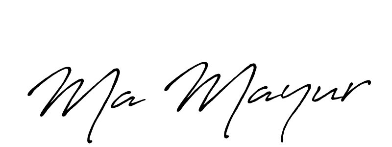 Make a beautiful signature design for name Ma Mayur. With this signature (Antro_Vectra_Bolder) style, you can create a handwritten signature for free. Ma Mayur signature style 7 images and pictures png