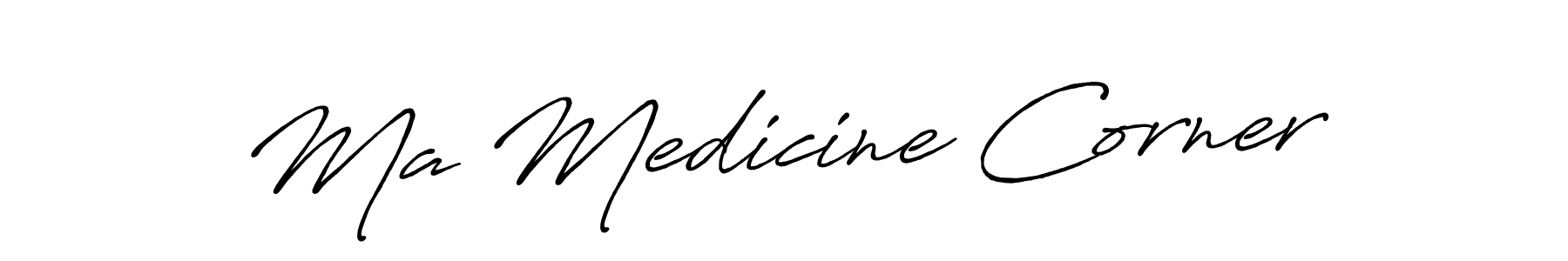 Use a signature maker to create a handwritten signature online. With this signature software, you can design (Antro_Vectra_Bolder) your own signature for name Ma Medicine Corner. Ma Medicine Corner signature style 7 images and pictures png