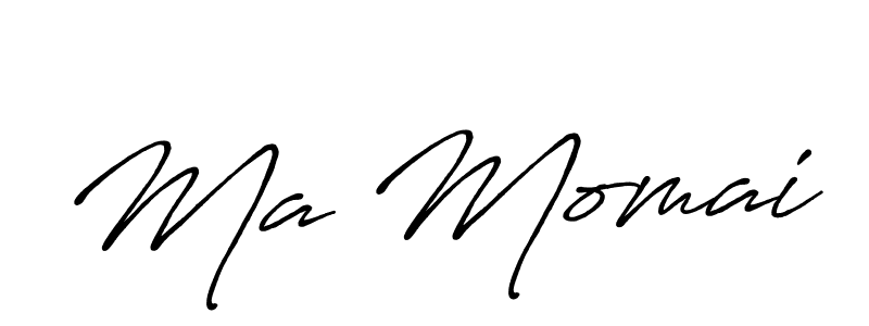 How to make Ma Momai name signature. Use Antro_Vectra_Bolder style for creating short signs online. This is the latest handwritten sign. Ma Momai signature style 7 images and pictures png
