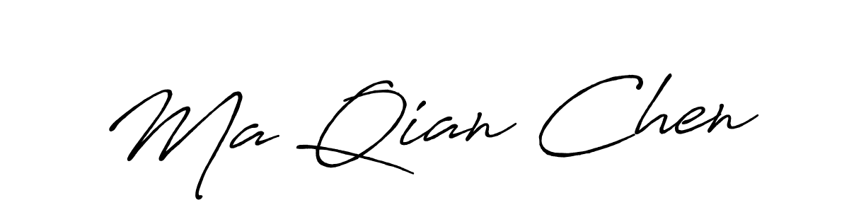 Ma Qian Chen stylish signature style. Best Handwritten Sign (Antro_Vectra_Bolder) for my name. Handwritten Signature Collection Ideas for my name Ma Qian Chen. Ma Qian Chen signature style 7 images and pictures png