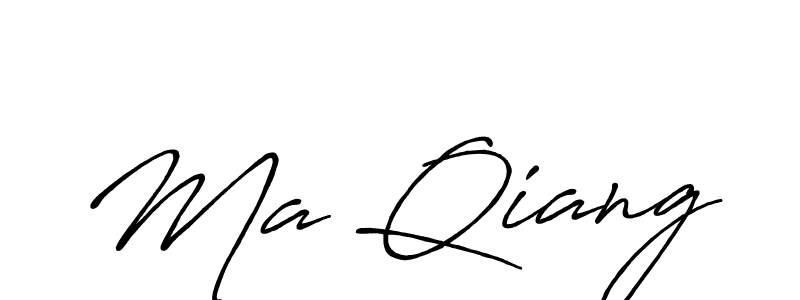 Ma Qiang stylish signature style. Best Handwritten Sign (Antro_Vectra_Bolder) for my name. Handwritten Signature Collection Ideas for my name Ma Qiang. Ma Qiang signature style 7 images and pictures png