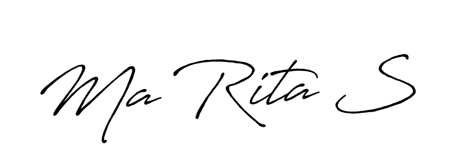 Design your own signature with our free online signature maker. With this signature software, you can create a handwritten (Antro_Vectra_Bolder) signature for name Ma Rita S. Ma Rita S signature style 7 images and pictures png