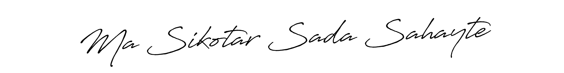 if you are searching for the best signature style for your name Ma Sikotar Sada Sahayte. so please give up your signature search. here we have designed multiple signature styles  using Antro_Vectra_Bolder. Ma Sikotar Sada Sahayte signature style 7 images and pictures png