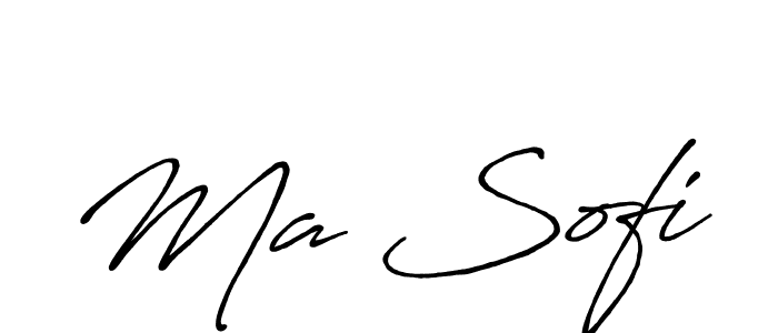 How to make Ma Sofi signature? Antro_Vectra_Bolder is a professional autograph style. Create handwritten signature for Ma Sofi name. Ma Sofi signature style 7 images and pictures png