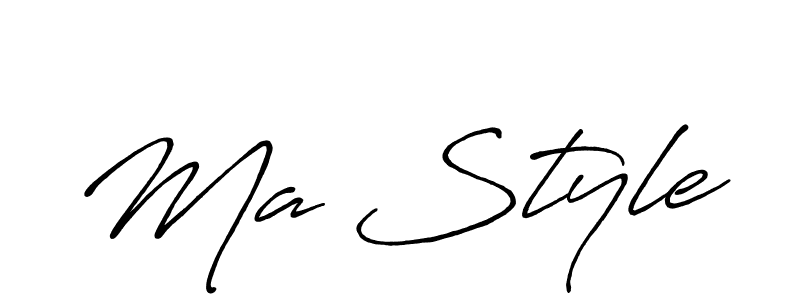 How to make Ma Style signature? Antro_Vectra_Bolder is a professional autograph style. Create handwritten signature for Ma Style name. Ma Style signature style 7 images and pictures png