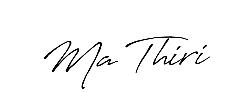 You should practise on your own different ways (Antro_Vectra_Bolder) to write your name (Ma Thiri) in signature. don't let someone else do it for you. Ma Thiri signature style 7 images and pictures png