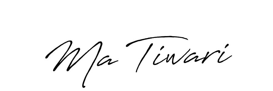 if you are searching for the best signature style for your name Ma Tiwari. so please give up your signature search. here we have designed multiple signature styles  using Antro_Vectra_Bolder. Ma Tiwari signature style 7 images and pictures png