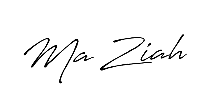 Design your own signature with our free online signature maker. With this signature software, you can create a handwritten (Antro_Vectra_Bolder) signature for name Ma Ziah. Ma Ziah signature style 7 images and pictures png