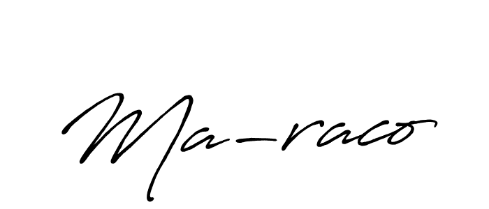 Also You can easily find your signature by using the search form. We will create Ma-raco name handwritten signature images for you free of cost using Antro_Vectra_Bolder sign style. Ma-raco signature style 7 images and pictures png