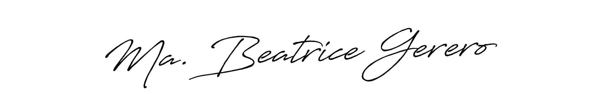 See photos of Ma. Beatrice Gerero official signature by Spectra . Check more albums & portfolios. Read reviews & check more about Antro_Vectra_Bolder font. Ma. Beatrice Gerero signature style 7 images and pictures png