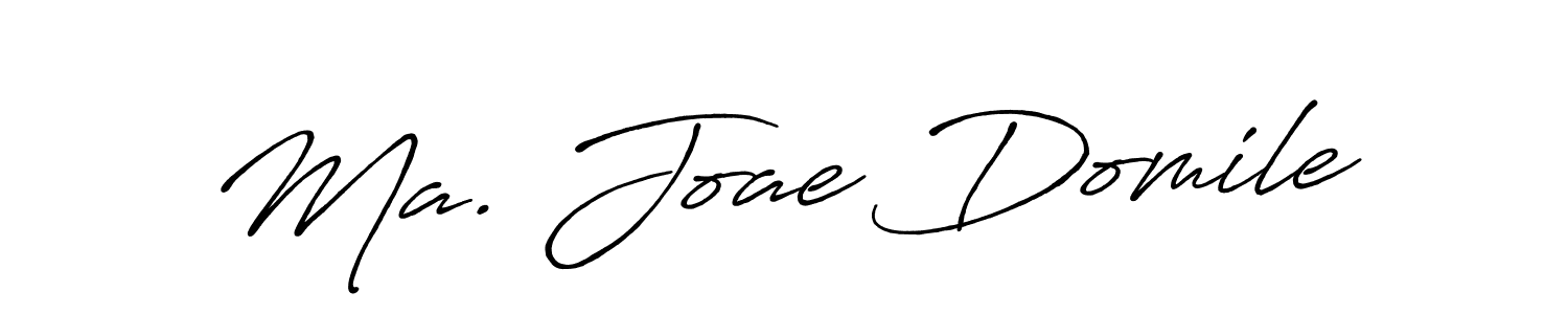 Make a beautiful signature design for name Ma. Joae Domile. With this signature (Antro_Vectra_Bolder) style, you can create a handwritten signature for free. Ma. Joae Domile signature style 7 images and pictures png