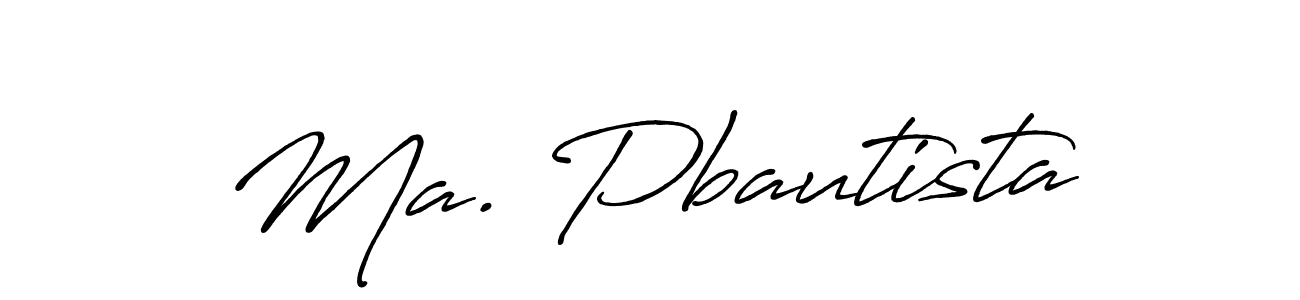 Also You can easily find your signature by using the search form. We will create Ma. Pbautista name handwritten signature images for you free of cost using Antro_Vectra_Bolder sign style. Ma. Pbautista signature style 7 images and pictures png