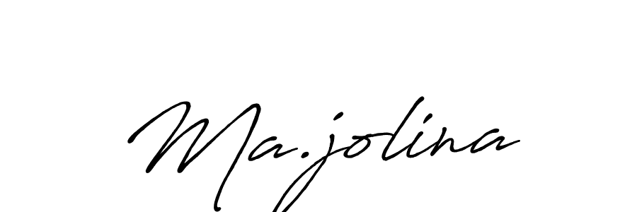 Create a beautiful signature design for name Ma.jolina. With this signature (Antro_Vectra_Bolder) fonts, you can make a handwritten signature for free. Ma.jolina signature style 7 images and pictures png