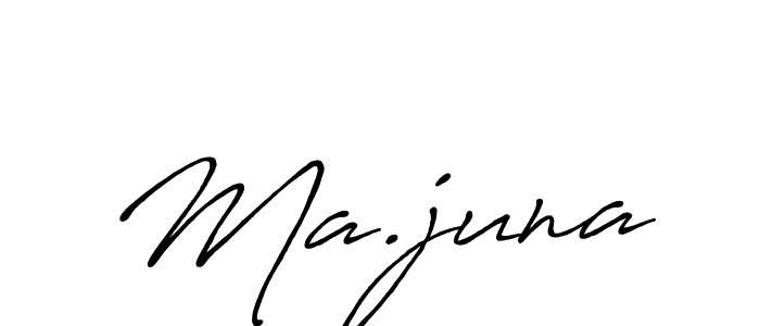 Also we have Ma.juna name is the best signature style. Create professional handwritten signature collection using Antro_Vectra_Bolder autograph style. Ma.juna signature style 7 images and pictures png