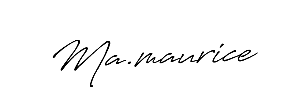 Also we have Ma.maurice name is the best signature style. Create professional handwritten signature collection using Antro_Vectra_Bolder autograph style. Ma.maurice signature style 7 images and pictures png