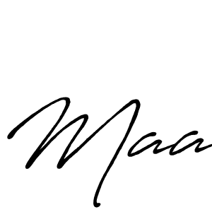 Maa stylish signature style. Best Handwritten Sign (Antro_Vectra_Bolder) for my name. Handwritten Signature Collection Ideas for my name Maa. Maa signature style 7 images and pictures png