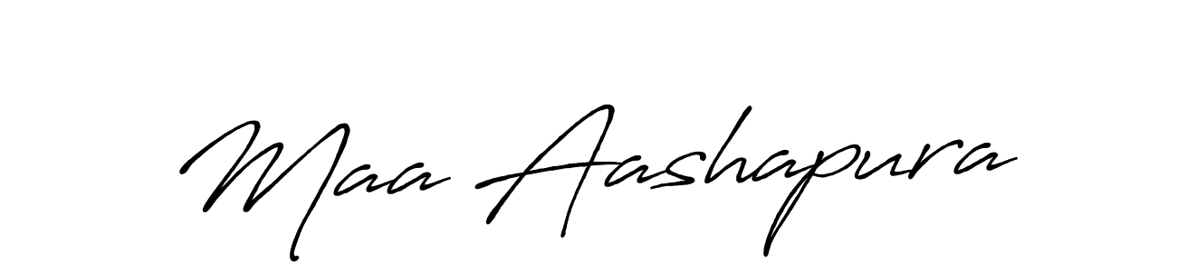 Design your own signature with our free online signature maker. With this signature software, you can create a handwritten (Antro_Vectra_Bolder) signature for name Maa Aashapura. Maa Aashapura signature style 7 images and pictures png