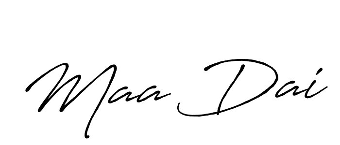 Also we have Maa Dai name is the best signature style. Create professional handwritten signature collection using Antro_Vectra_Bolder autograph style. Maa Dai signature style 7 images and pictures png
