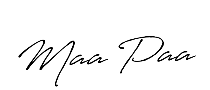 Maa Paa stylish signature style. Best Handwritten Sign (Antro_Vectra_Bolder) for my name. Handwritten Signature Collection Ideas for my name Maa Paa. Maa Paa signature style 7 images and pictures png