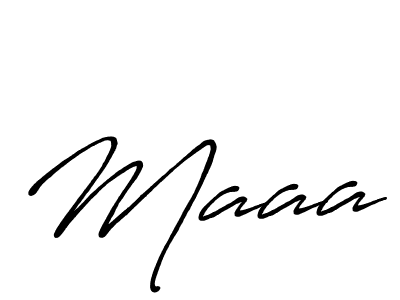 Create a beautiful signature design for name Maaa. With this signature (Antro_Vectra_Bolder) fonts, you can make a handwritten signature for free. Maaa signature style 7 images and pictures png