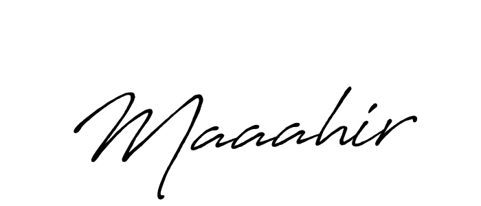 How to make Maaahir signature? Antro_Vectra_Bolder is a professional autograph style. Create handwritten signature for Maaahir name. Maaahir signature style 7 images and pictures png