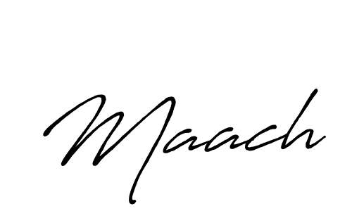 How to make Maach name signature. Use Antro_Vectra_Bolder style for creating short signs online. This is the latest handwritten sign. Maach signature style 7 images and pictures png
