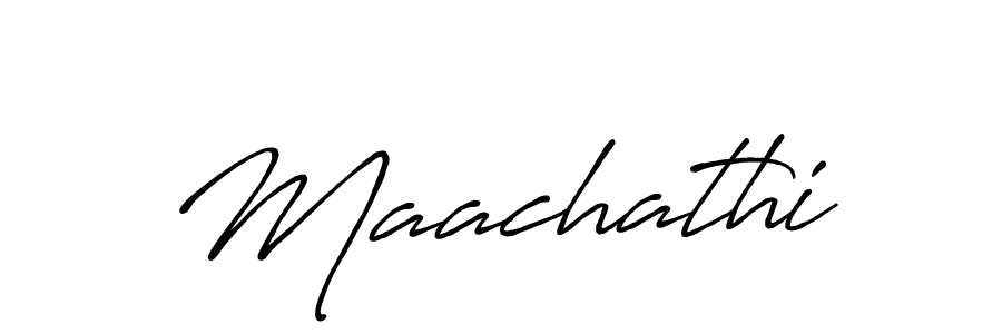 How to make Maachathi name signature. Use Antro_Vectra_Bolder style for creating short signs online. This is the latest handwritten sign. Maachathi signature style 7 images and pictures png