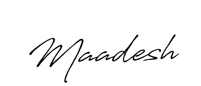 Design your own signature with our free online signature maker. With this signature software, you can create a handwritten (Antro_Vectra_Bolder) signature for name Maadesh. Maadesh signature style 7 images and pictures png