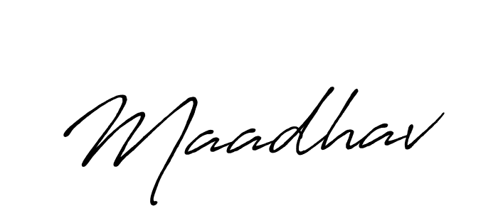 Design your own signature with our free online signature maker. With this signature software, you can create a handwritten (Antro_Vectra_Bolder) signature for name Maadhav. Maadhav signature style 7 images and pictures png