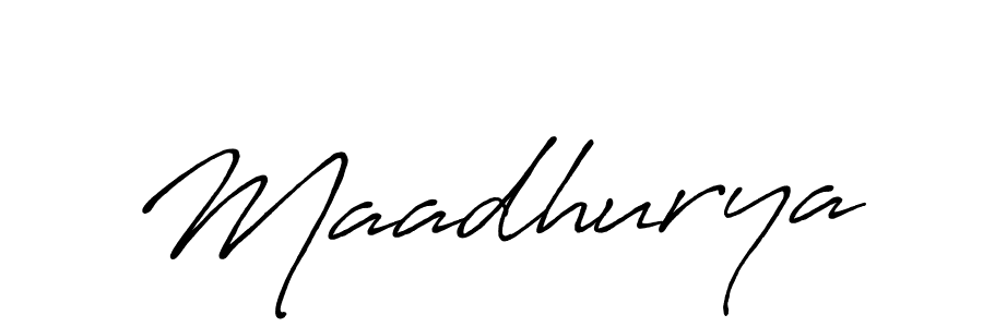 Also You can easily find your signature by using the search form. We will create Maadhurya name handwritten signature images for you free of cost using Antro_Vectra_Bolder sign style. Maadhurya signature style 7 images and pictures png